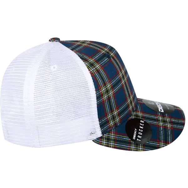 Decky 6017 M/C Plaid Cap White 221 White / One Size Fits Most