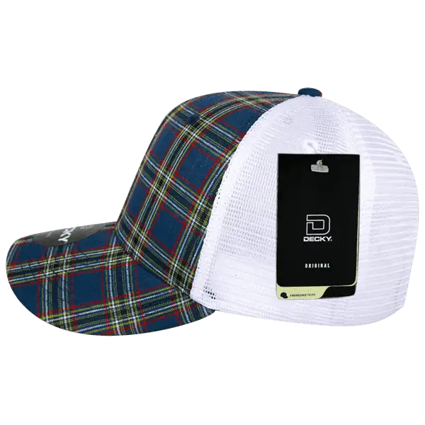 Decky 6017 M/C Plaid Cap White 221 White / One Size Fits Most