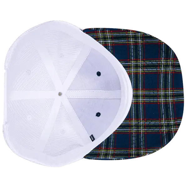 Decky 6017 M/C Plaid Cap White 221 White / One Size Fits Most