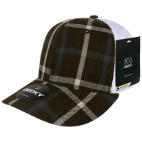Decky 6017 M/C Plaid Cap - White 226 - White / One Size Fits Most