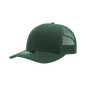 Decky 6021 Mid Profile 6 Panel Poly Cotton Trucker Cap - Forest - Forest / One Size Fits Most