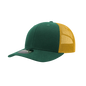 Decky 6021 Mid Profile 6 Panel Poly Cotton Trucker Cap - Forest Gold - Forest Gold / One Size Fits Most