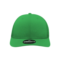 Decky 6021 Mid Profile 6 Panel Poly Cotton Trucker Cap - Kelly - Kelly / One Size Fits Most