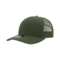 Decky 6021 Mid Profile 6 Panel Poly Cotton Trucker Cap - Olive - Olive / One Size Fits Most