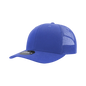 Decky 6021 Mid Profile 6 Panel Poly Cotton Trucker Cap - Royal - Royal / One Size Fits Most