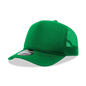 Decky 6025 Mid Profile 6 Panel Poly Cotton Trucker Cap - Kelly - Kelly / One Size Fits Most