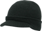 Decky 605 GI Jeep Beanie with Visor Black Black / One Size Fits Most