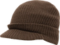 Decky 605 GI Jeep Beanie with Visor - Brown - Brown / One Size Fits Most