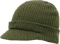 Decky 605 GI Jeep Beanie with Visor - Olive - Olive / One Size Fits Most