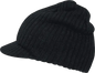 Decky 621 Campus Jeep Beanie with Visor Black Black / One Size Fits Most