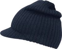 Decky 621 Campus Jeep Beanie with Visor Navy Navy / One Size Fits Most