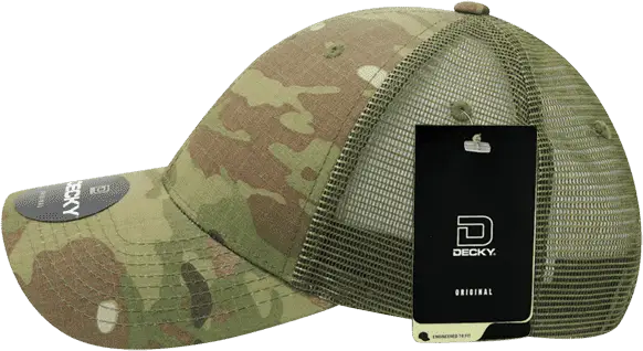 Decky 6305 MULTICAM Relaxed L/C Trucker Cap - MCU Camo Olive - MCU Camo Olive / One Size Fits Most
