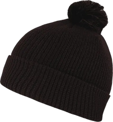 Decky 686 Pom Pom Acrylic Beanie Brown Brown / One Size Fits Most