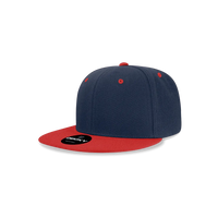 Decky 7011 Youth Snapback Cap - Navy Red - Navy Red / One Size Fits Most