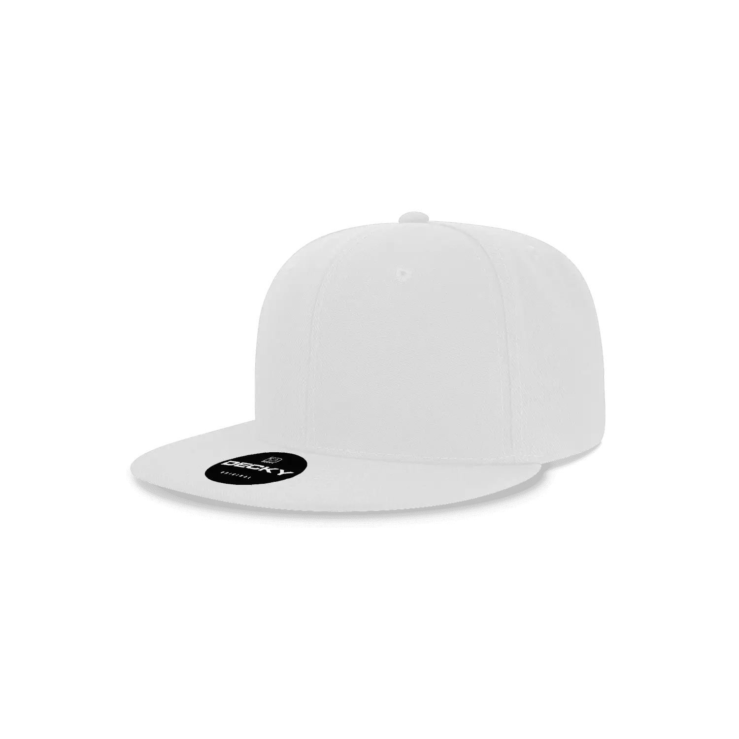 Decky 7011 Youth Snapback Cap - White - White / One Size Fits Most
