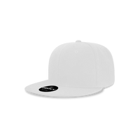 Decky 7011 Youth Snapback Cap - White - White / One Size Fits Most
