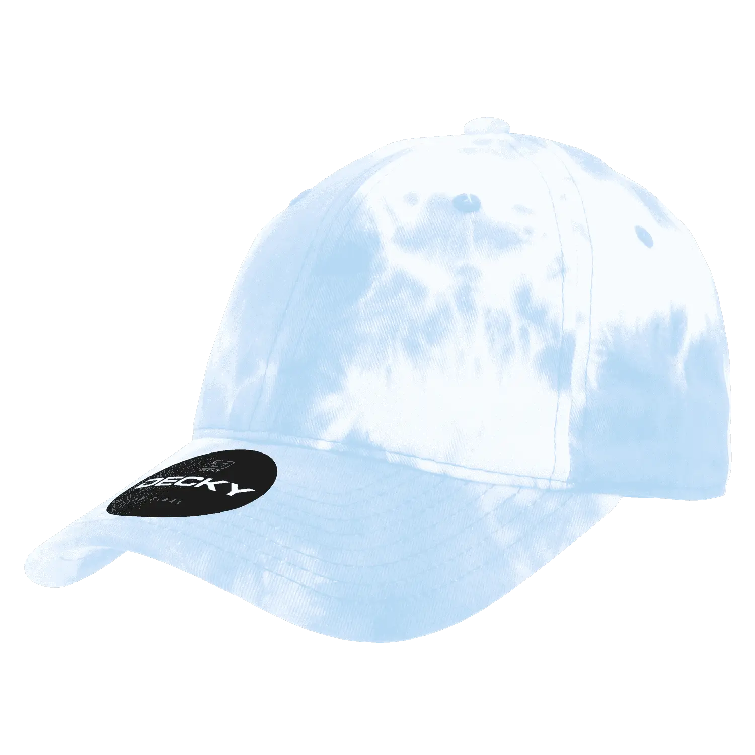 Decky 7205 Tie Dye Relaxed Cotton Cap - Blue - Blue / One Size Fits Most