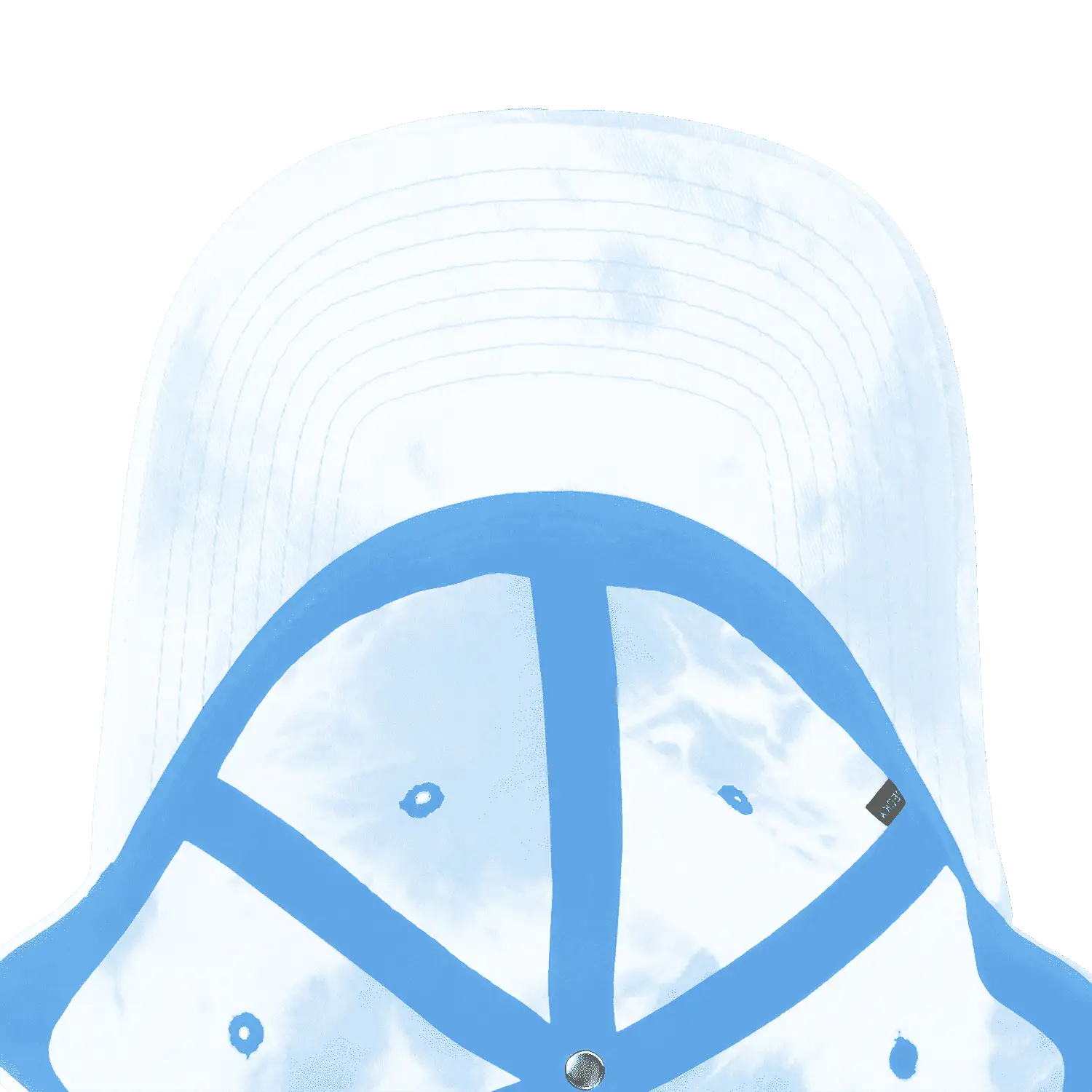 Decky 7205 Tie Dye Relaxed Cotton Cap - Blue - Blue / One Size Fits Most