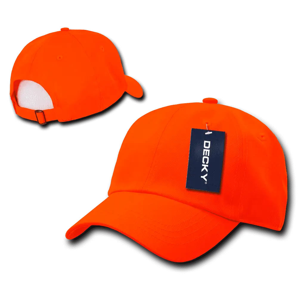 Decky 761 6 Panel Neon Cap - Orange - Orange / One Size Fits Most