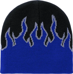 Decky 8003 Fire Beanie Black Blue Gray Black Blue / One Size Fits Most