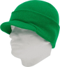 Decky 8009 Jeep Beanie with Visor Kelly Green Kelly / One Size Fits Most