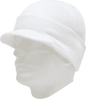 Decky 8009 Jeep Beanie with Visor White White / One Size Fits Most
