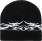Decky 8012 Tribal Beanie Black White Black White / One Size Fits Most