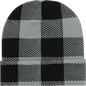 Decky 8027 Long Plaid Beanie Black Black / One Size Fits Most