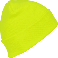 Decky 813 Neon Acrylic Beanie (Long) - Yellow - Yellow / One Size Fits Most