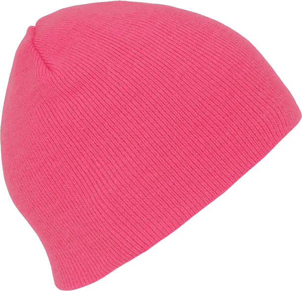 Decky 814 Neon Acrylic Short Beanie Pink Pink / One Size Fits Most