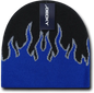 Decky 9055 Kids Fire Beanie Black Blue Gray Black Blue / One Size Fits Most