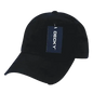 Decky 959 Vintage Frayed Polo Cap - Black - Black / One Size Fits Most