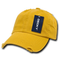 Decky 959 Vintage Frayed Polo Cap - Mango - Orange / One Size Fits Most
