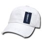 Decky 959 Vintage Frayed Polo Cap - White - White / One Size Fits Most