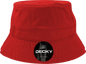 Decky 961 Polo Bucket Hat Red Red / S/M