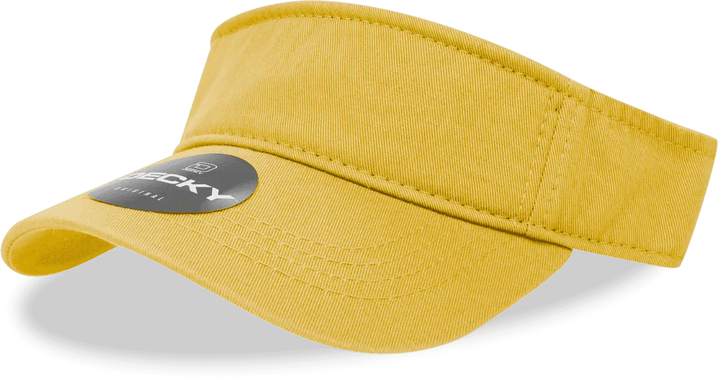 Decky 962 Polo Visor Mustard Gold / One Size Fits Most