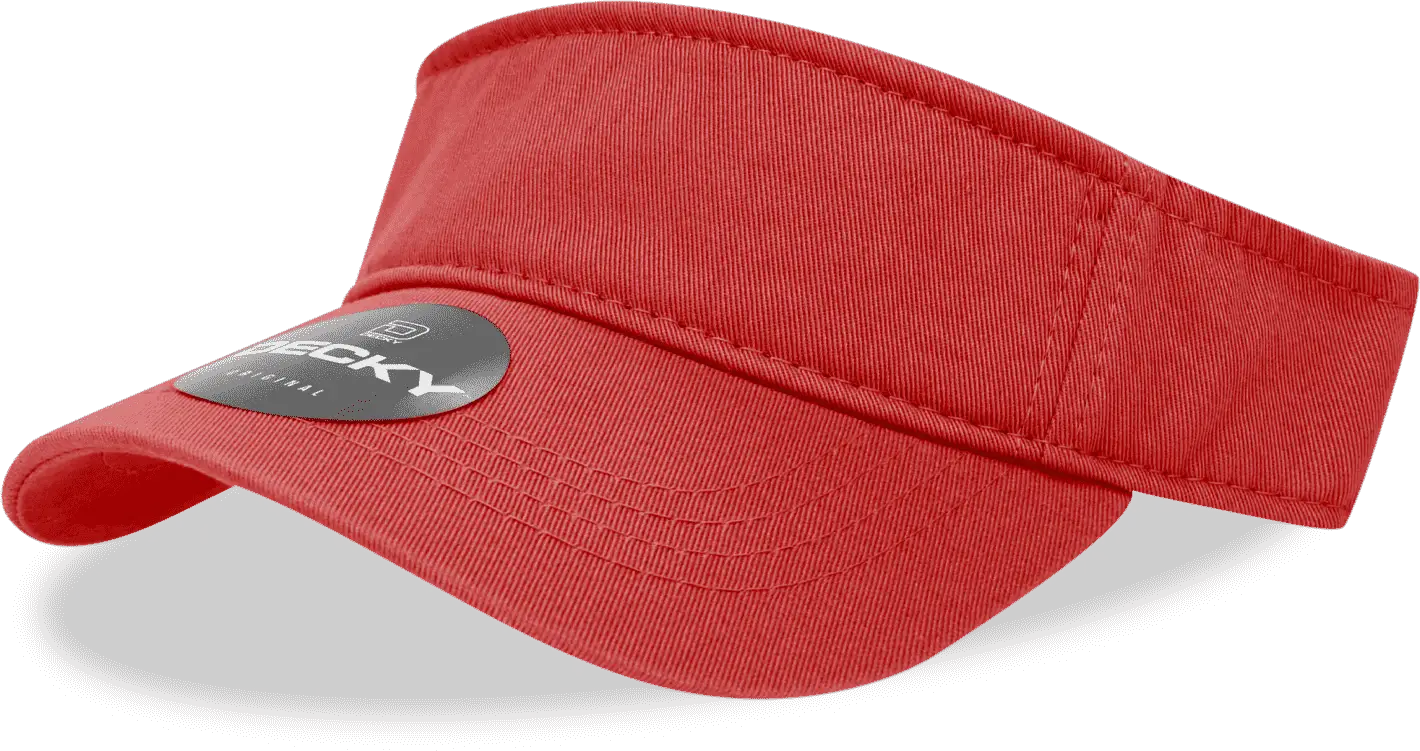 Decky 962 Polo Visor Red Red / One Size Fits Most