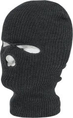 Decky 970 Face Mask 3 Holes Beanie Heather Charcoal Dark Gray / One Size Fits Most
