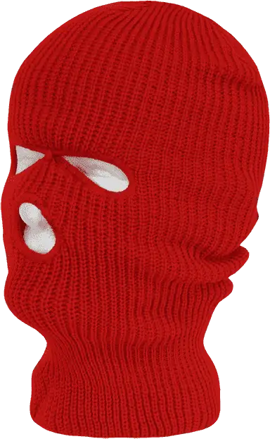 Decky 970 Face Mask 3 Holes Beanie Red Red / One Size Fits Most