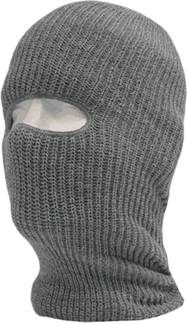 Decky 971 Face Mask 1 Hole Beanie Heather Gray Gray / One Size Fits Most