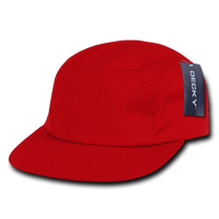 Decky 985 5 Panel Racer Cap - Red - Red / One Size Fits Most