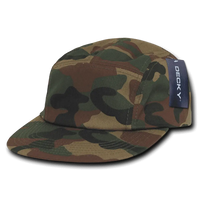 Decky 985 5 Panel Racer Cap Woodland Camo Woodland Camo / One Size Fits Most