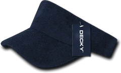 Decky 996 Terry Visor - Navy - Navy / One Size Fits Most