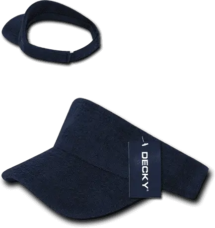Decky 996 Terry Visor - Navy - Navy / One Size Fits Most