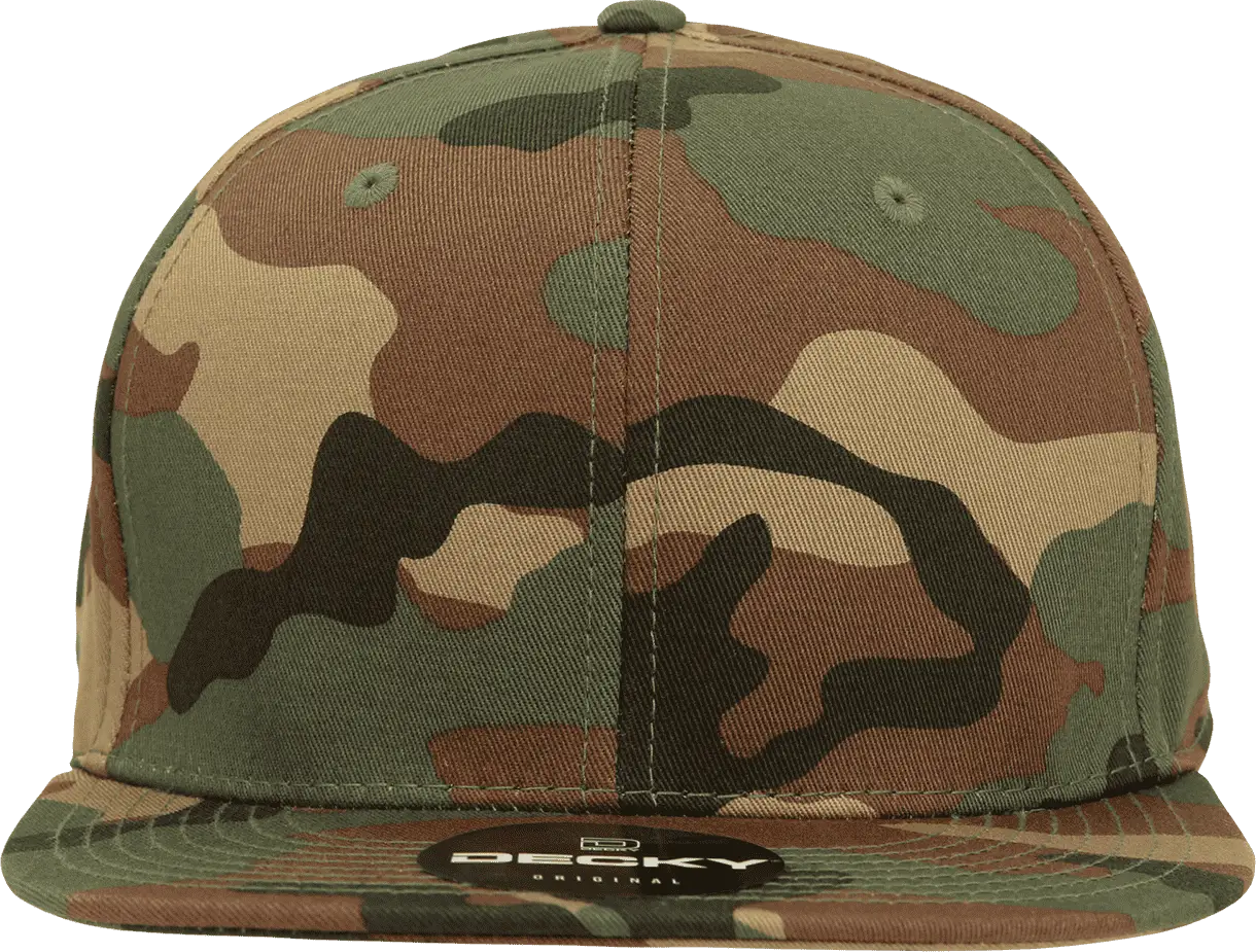 Decky RP1 Retro Fitted Cap - Woodland Camo