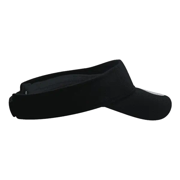 DeckyGolf 6104 Pique Patterned Sun Visor - Black - Black / One Size Fits Most