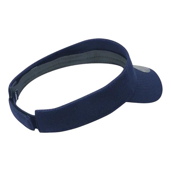 DeckyGolf 6104 Pique Patterned Sun Visor - Navy - Navy / One Size Fits Most