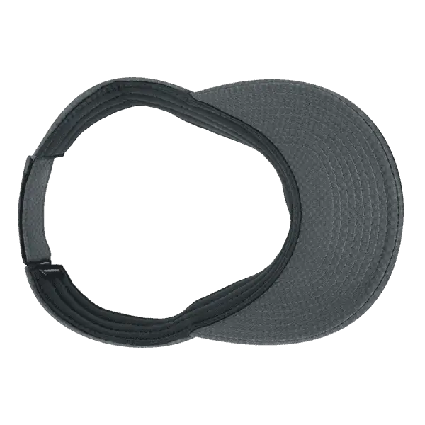 DeckyGolf 6204 Dimple Patterned Sun Visor - Charcoal - Dark Gray / One Size Fits Most