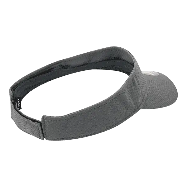 DeckyGolf 6204 Dimple Patterned Sun Visor - Charcoal - Dark Gray / One Size Fits Most