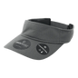 DeckyGolf 6204 Dimple Patterned Sun Visor - Charcoal - Dark Gray / One Size Fits Most